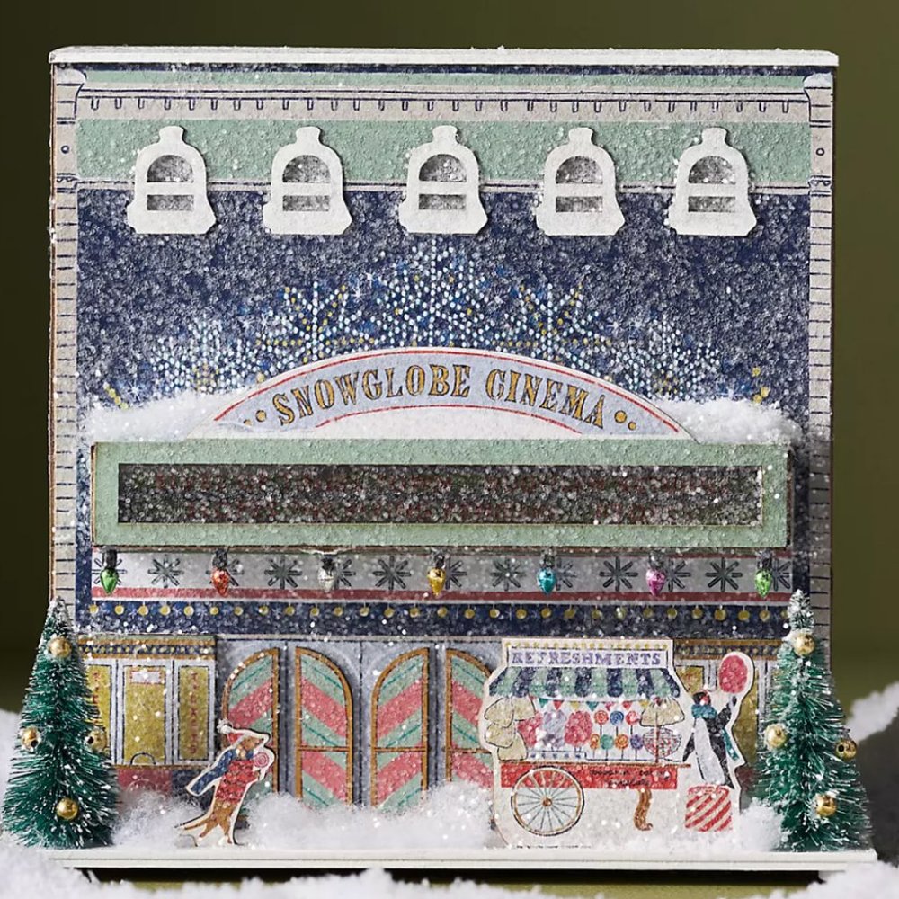 George & Viv Light-Up Holiday Village Cinema